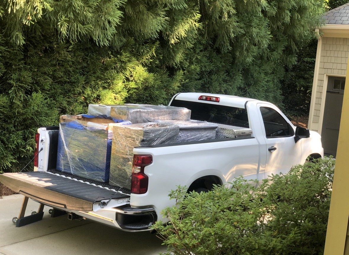 Atlanta Move & Dump truck loaded for a move